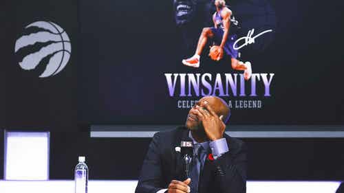 NBA Trending Image: Toronto Raptors retire Vince Carter's jersey in emotional ceremony